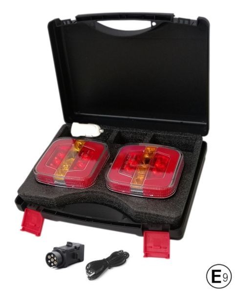 2 x Wireless Neon LED Magnet Lumina spate de Remorca Camion 12v 24v E9