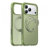 Husa MagSafe pentru Apple iPhone 17 Pro Max, Torras, Ostand O3 Air, Verde Satinata