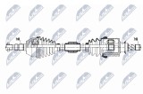 Planetara Opel Astra J 1.3 Cdti 95 CP 2009-; partea dreapta, cutie viteze manuala cu 5 trepte; 374904; NTY, aftermarket