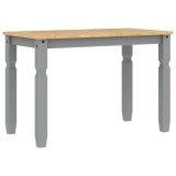 Cumpara ieftin Masa de sufragerie "Corona", gri 112x60x75 cm lemn masiv de pin