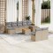 Patio Sofa Set 9-Locuri Bej combinat - 2