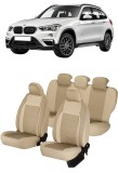 Cumpara ieftin Set huse scaune piele si textil bej BMW SERIA 1 2004 - 2013 (Bancheta fractionata)