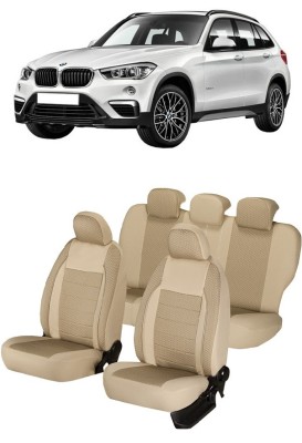 Set huse scaune piele si textil bej BMW SERIA 1 2004 - 2013 (Bancheta fractionata) foto