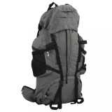 vidaXL Rucsac de drumeție, verde camuflaj, 80 L, țesătură oxford