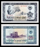 ALBANIA █ bancnota █ 25 Leke █ 1964 █ P-37 █ UNC █ necirculata