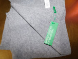 BENETTON , Fular nou , lina , mohair , unisex , etichete atasate, Lana