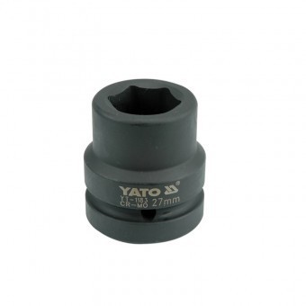 Cheie de impact Yato YT-1183, dimensiune 27 mm, prindere 1&amp;rdquo;, scurta foto
