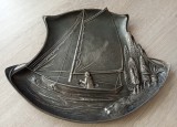 Suport pentru cărți de vizită Argentor Art Nouveau din metal placat cu argint din 1900