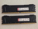 Kit memorie RAM HyperX Savage Black 16GB (2 x 8GB) DDR4 2400MHz CL12