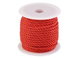 Snur rasucit pentru activitati de lucru manual, rosu, 3 mm x 3.5 m