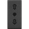 Priza Italia Axolute Bticino 1M antracit HS4180
