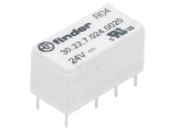 Releu electromagnetic DPDT 24VDC 3A, Finder