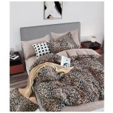 Lenjerie pat single,bumbac finet,4 piese,cearceaf cu elastic 140x200cm,cearceaf pilota 150x220cm,2 fete de perna 50x80cm-A1139