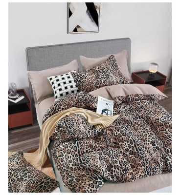 Lenjerie pat single,bumbac finet,4 piese,cearceaf cu elastic 140x200cm,cearceaf pilota 150x220cm,2 fete de perna 50x80cm-A1139 foto