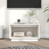 VidaXL Comodă TV, alb, 60x35x35 cm, lemn masiv de pin 813825