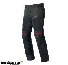 Pantaloni pentru scuter - motocicleta Touring unisex Seventy vara model SD-PT22 culoare: negru Negru XXL