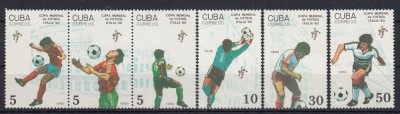 Cuba 1990 - Fotbal - CUPA MONDIALA ITALIA &amp;#039;92 - MNH foto