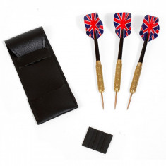 Set 3 sageti darts cu husa, model england, produsultau, multicolor foto