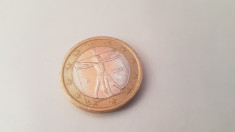 Moneda 1 euro Italia 2002 foto