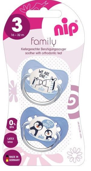 Suzeta family sil. nr.3 nip 2/set