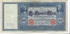 Bancnota 100 mark 1909 - Germania foto