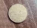 C50 - Moneda foarte veche - Canada - 1 dolar - 1987, America de Nord