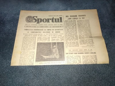 ZIARUL SPORTUL 14 DECEMBRIE 1981 foto