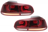 Stopuri Full LED VW Golf 6 VI (2008-2013) GTI R20 Design, Rosu/Fumuriu, KITT Specials, Tuning Performance AutoTuning