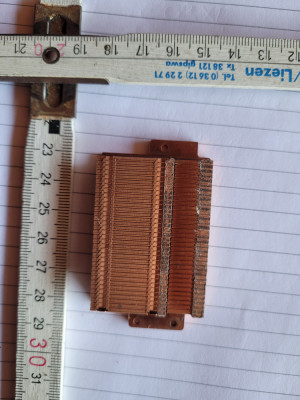radiator cupru - diverse utilizari - 3,7 cm x 5,1 cm foto