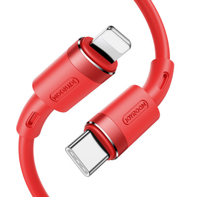 Cablu Joyroom USB Tip C - Lightning PD 20W 1,2m Roșu (S-1224N9) foto