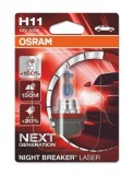 Bec auto H11 OSRAM Night Breaker Laser Next Generation +150%, 12V 55W