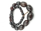 Superb colier vintage din chihlimbar &quot;black cherry&quot; autentic