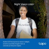 Sonerie video inteligenta Tapo D230S1, 2K 5MP, baterie reincarcabila 180 zile, vedere nocturna color, detectie AI, IP64, Wi-Fi 2.4GHz SafetyGuard Surv