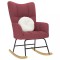 Gossi scaun balansoar, rosu vin, material textil