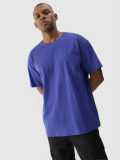 Tricou oversize cu imprimeu pentru bărbați - mov, 4F Sportswear