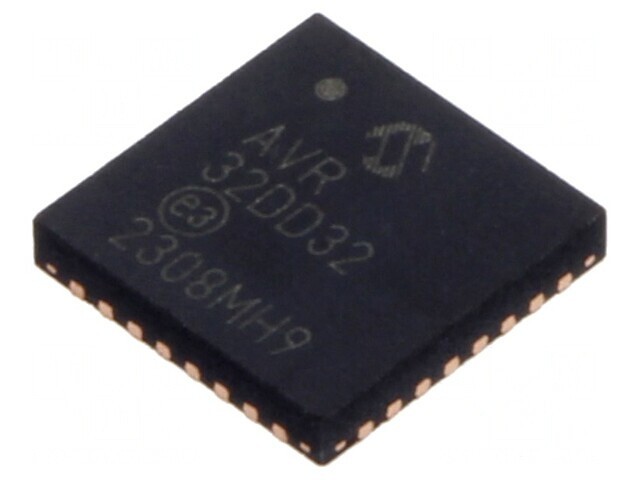 Microcontroler AVR VQFN32 27 &Icirc;ntrerupătoare 1 Comparator