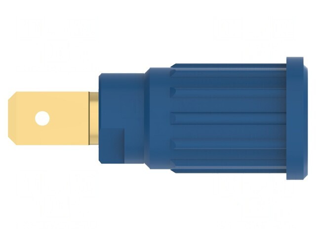 Soclu Banană 4mm Albastru Aurit 32A 1kV