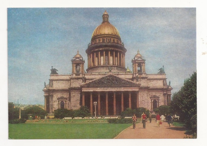 FA34-Carte Postala- RUSIA -Catedrala Sf. Isaac, Sankt Petersbourg, necirculata