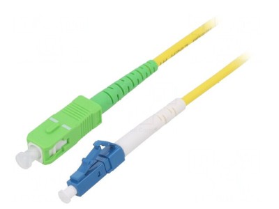 Patch cord fibră OS2 LC/UPC SC/APC 20m galben foto