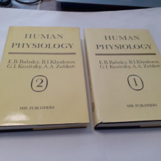 HUMAN PHYSIOLOGY E B BABSKY/B I KHODOROV/G I KOSITSKY/A A ZUBKOV P2 VOL P4