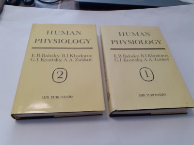 HUMAN PHYSIOLOGY E B BABSKY/B I KHODOROV/G I KOSITSKY/A A ZUBKOV P2 VOL P4 foto