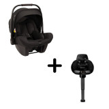 Nuna - Set scoica auto i-Size PIPA Lite Caviar R129 + Baza isofix BASE next i-Size pentru PIPA Lite