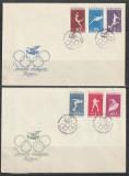 Romania 1960 - #494 Jocurile Olimpice Roma FDC 2v MNH, Nestampilat