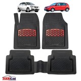 Volkswagen Polo IV Covorașe TeamCar&reg; Tip Tăviță Compatibile (2001&ndash;2009) - Red, Cauciuc