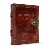Agenda Jurnal din piele naturala cu inchidere metalica - Journey
