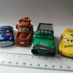 bnk jc Disney Pixar - Cars - Lot 4 masinute de plastic