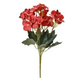 Cumpara ieftin Buchet flori artificiale rosii verzi 16x12x30 cm