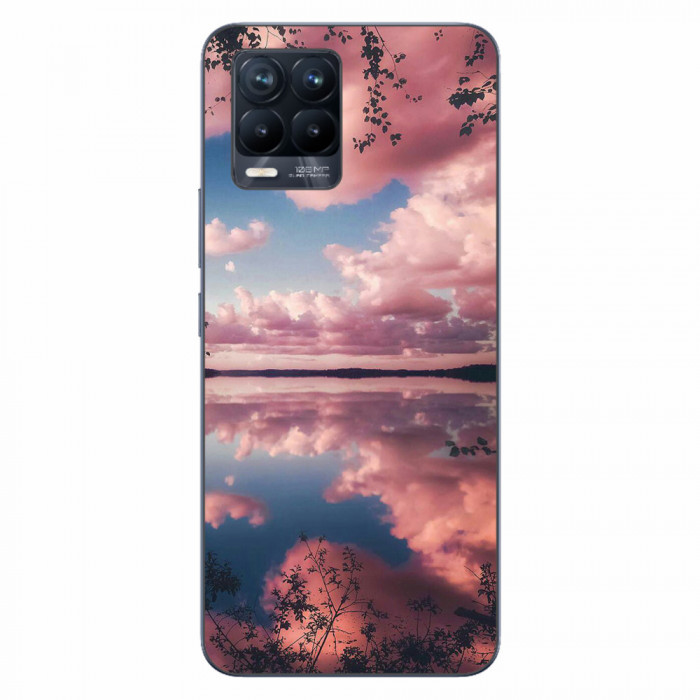 Husa Realme 8 Pro Silicon Gel Tpu Model Pink Clouds