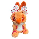 Stitch de plus Candy Stitch jucarie pufoasa colorata cu funda mare Orange