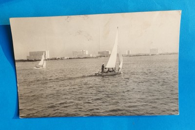 Carte Postala circulata veche RPR - MAMAIA - Iole pe Siut - Ghiol foto